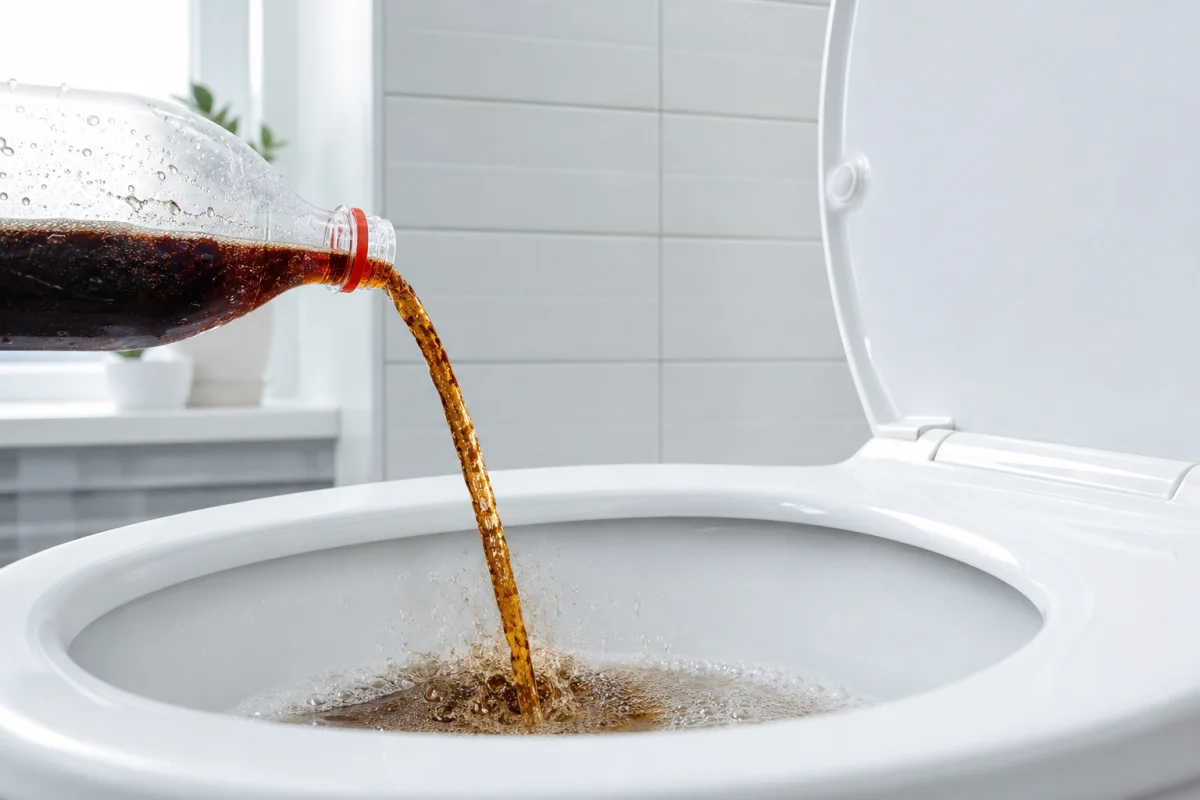 détartrage wc très entartré coca-cola